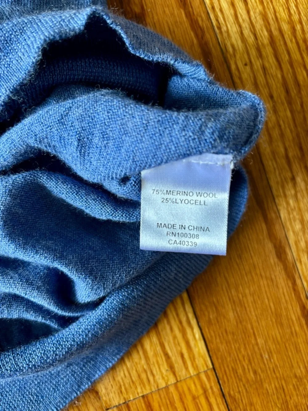 Peter Millar Men's V-Neck Sweater in Royal Blue Merino Wool Blend